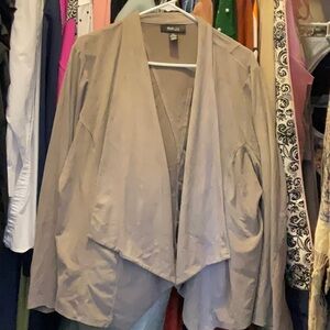 Faux suede jacket